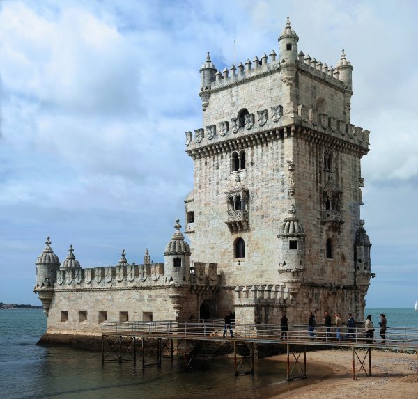 Belem Tower on the Tagus river waterfront in Lisbon