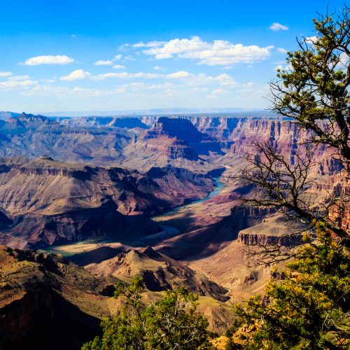 The layered cliffs of the Grand Canyon at sunset in Arizona The layered cliffs of the Grand Canyon at sunset in Arizona